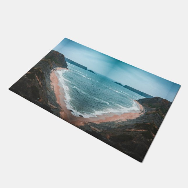 Tapete de Paisagem da Enseada Costeira (Inclinado)