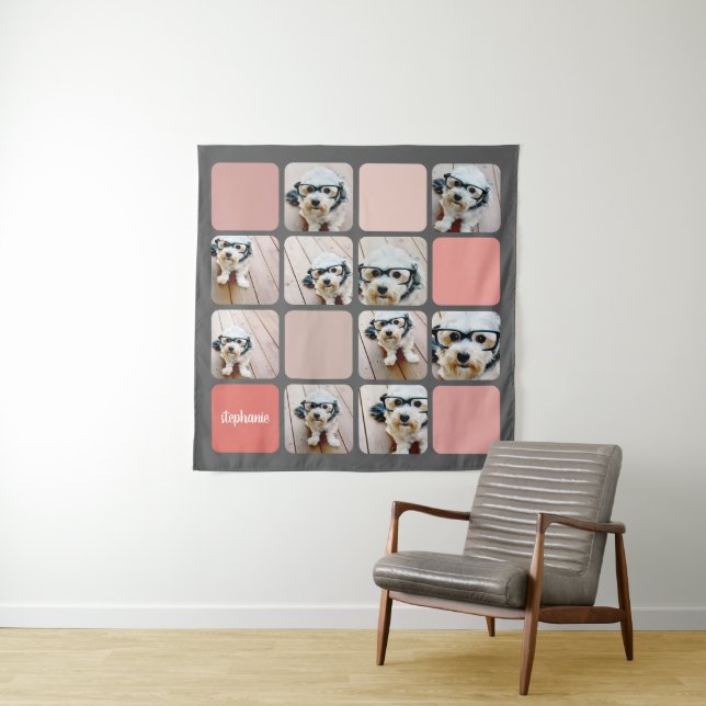 Tapete De Parede 10 Cinza de Colagem de Fotografias Nome do Script  (In Situ)