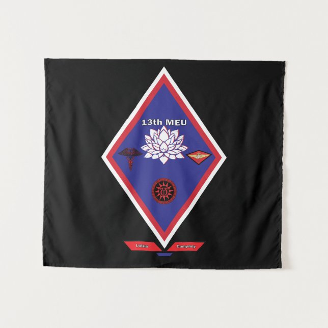 Tapete De Parede 13th MEU Milsim Flag (Frente (Horizontal))