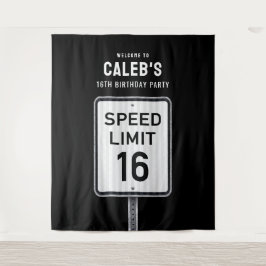 Tapete De Parede 16th Birthday Speed Limit Backdrop