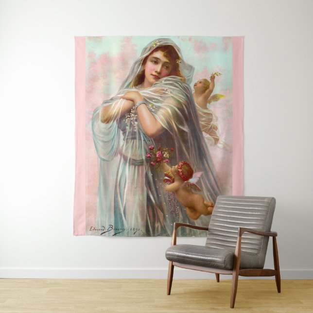 Tapete De Parede 1891 Edouard Bisson The Fiancée (In Situ)