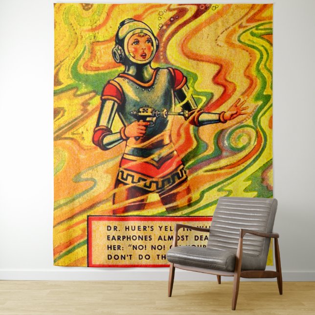 Tapete De Parede 1930 Buck Rogers em quadrinhos Wilma Deering (In Situ)