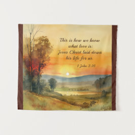 Tapete De Parede 1 João 3:16 Jesus pôs sua vida para nós Bíblia