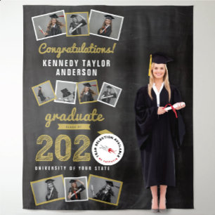 Tapete De Parede 2023 Chalkboard Sketch Graduation 9 Photo Backdrop