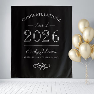 Tapete De Parede 2026 Elegante Preto e Branco Personalizado de Grad
