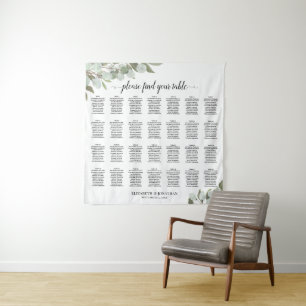 Tapete De Parede 28 Mesa Elegante Gráfico de Assentos de Casamento