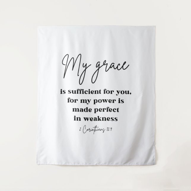 Tapete De Parede 2 Corinthians 12:9 Christian College Dorm (Frente)