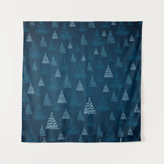 Tapete De Parede 2d illustration. Abstract snowflakes. Holy Christm (Frente)