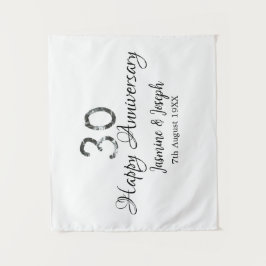 Tapete De Parede 30 de Silver Metálico Nome do Apelido Feliz Aniver