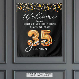 Tapete De Parede 35.ª classe Reunião Bem-vindo Balão Laranja Negro