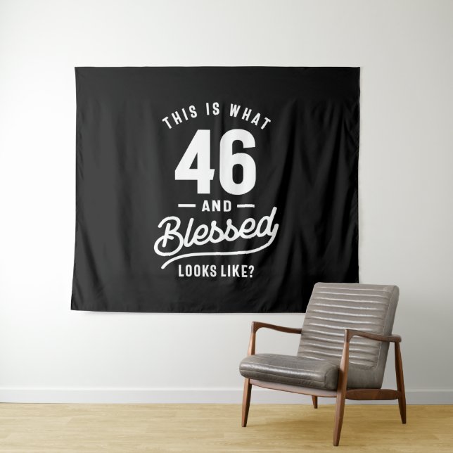 Tapete De Parede 46 Anos de Idade - Presente Divertido de 46º Anive (In Situ (Horizontal))