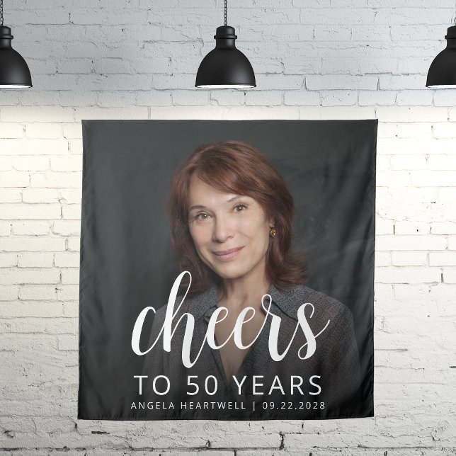 Tapete De Parede 50ª Festa de aniversário de saudações de Script Br (Criador carregado)