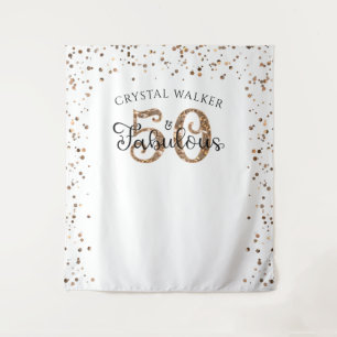 Tapete De Parede 50º Aniversário 50 E FABULOSO Dourado Fundo de Cen