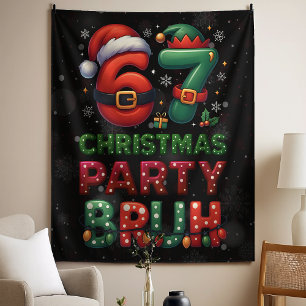 Tapete De Parede 67 Meme Seis Sete Bruh Natal Divertido 6 7
