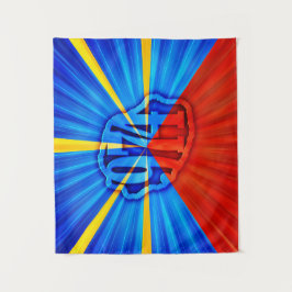 Tapete De Parede 974 Ile de la Réunion - Drapeau réunionnais