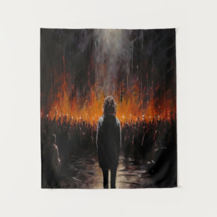 Tapete De Parede A Arte Abstrato Dramática