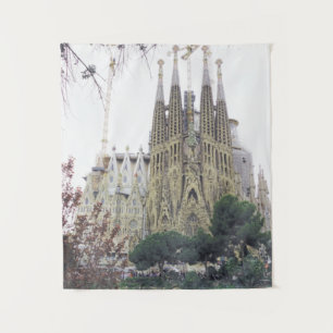 Tapete De Parede "A Basilica Sagrada Família em Barcelona, Espanha"