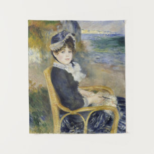 Tapete De Parede À Beira-Mar, Retrato de Pintura a Óleo, Renoir