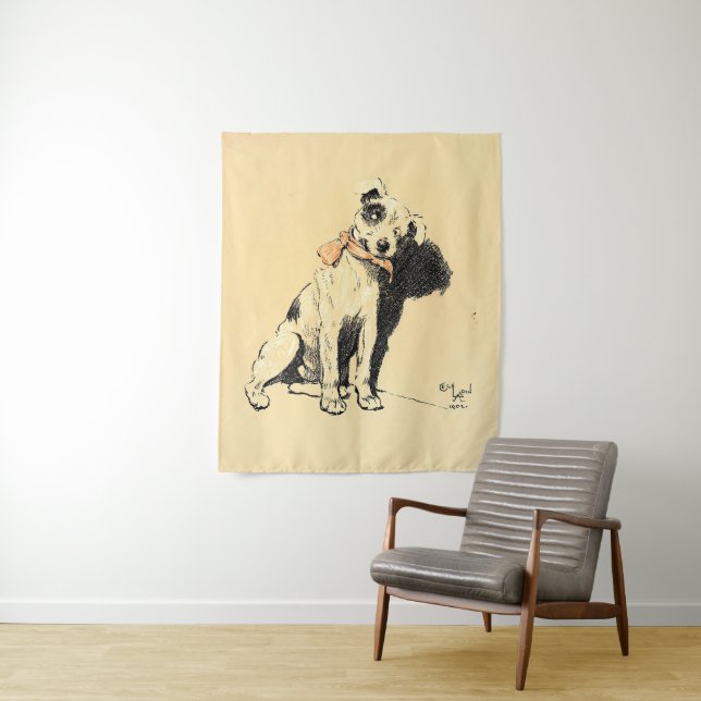 Tapete De Parede A Dog Day Pl 02 (1902) Cecil Charles Windsor Aldin (In Situ)