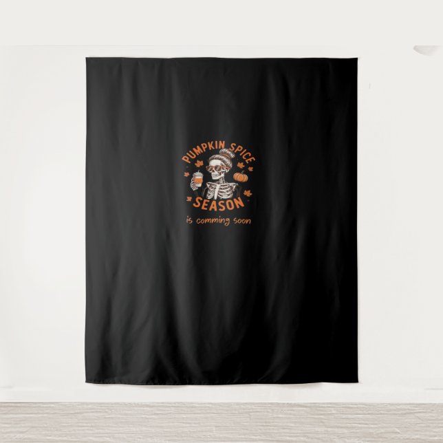 Tapete De Parede A Época de Pumpkin Spice está chegando em breve Fa (Frente)