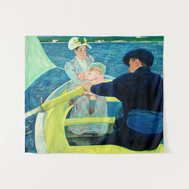 Tapete De Parede A Festa Barco de Mary Cassatt (Frente (Horizontal))