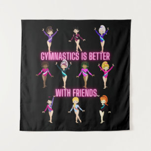 Tapete De Parede A ginástica É Melhor Com Amigos