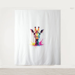 Tapete De Parede A girafa colorida para o engraçado