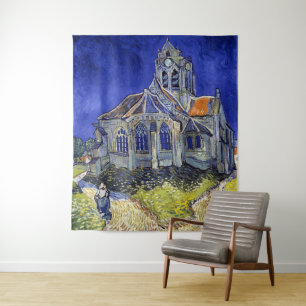 Tapete De Parede A Igreja em Auvers, Van Gogh