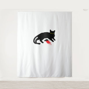Tapete De Parede A Killer de Gato Preto Instala o Gótico do Rato do