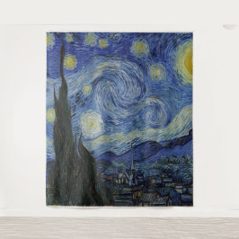 Tapete De Parede A Noite Estrelada de Van Gogh