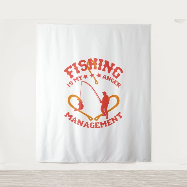 Tapete De Parede A pesca é a minha gestão da raiva (Frente)