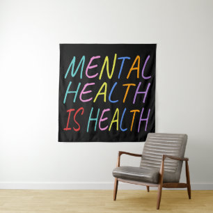 Tapete De Parede A saúde mental é saúde, consciência da saúde