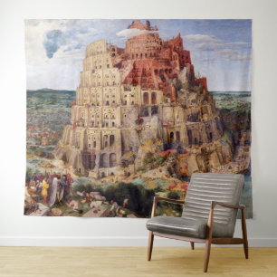 Tapete De Parede A Torre de Babel Pieter Bruegel, o Velho