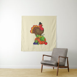 Tapete De Parede A Turquia bonita com a Ação de Graças de Colheita