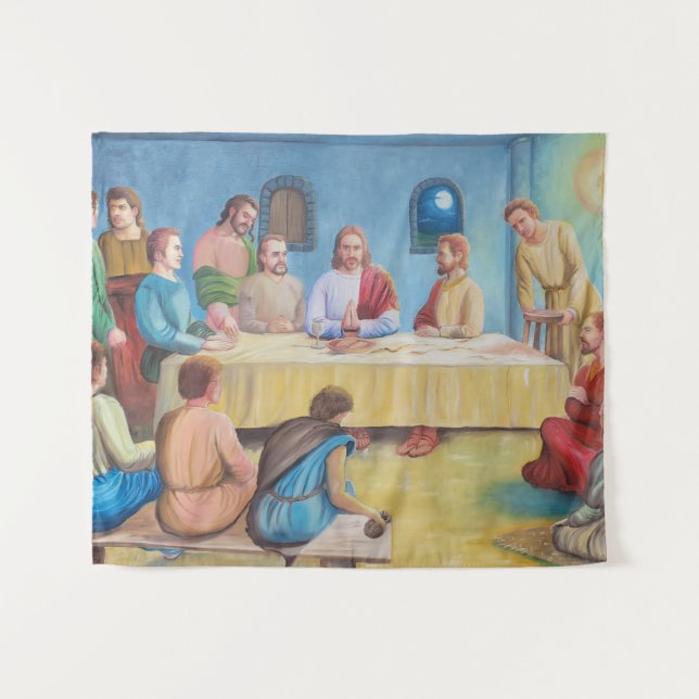 Tapete De Parede A Última Ceia: Jesus e os Discípulos (Frente (Horizontal))