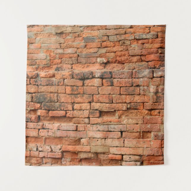 Tapete De Parede A velha camada de tijolos, antiga, de fundo, b (Frente)