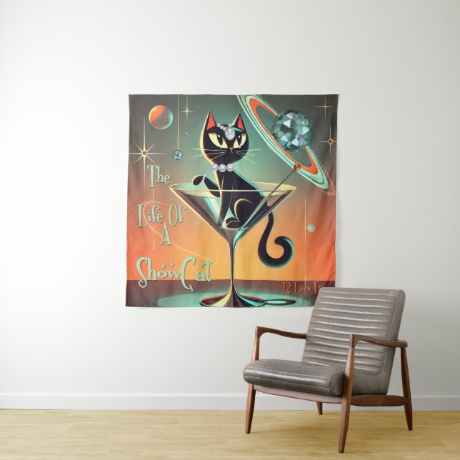 Tapete De Parede A Vida De Um Gato De Moça (In Situ)