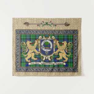 Tapete De Parede Abercrombie Clan Crachá & Tartan com Leões