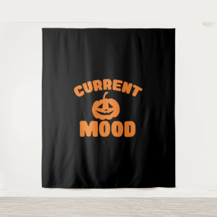 Tapete De Parede Abóbora engraçada de humor atual no halloween