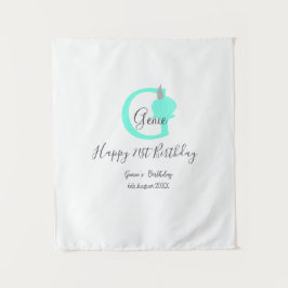 Tapete De Parede Abóbora verde outono aniversário 21º cinza pastel