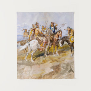 Tapete De Parede Abordagem dos Homens Brancos, 1897 por Russell