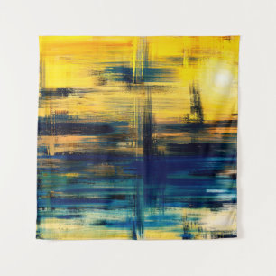 Tapete De Parede Abstract art landscape painting, background illust