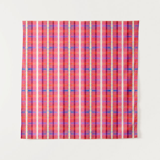 Tapete De Parede abstract background, colorful intersecting striped (Frente)
