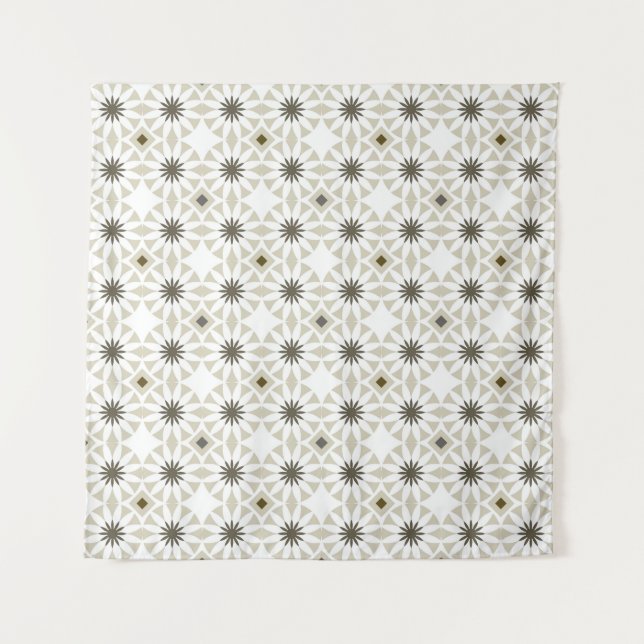 Tapete De Parede Abstract ethnic geometric patterns design backgrou (Frente)