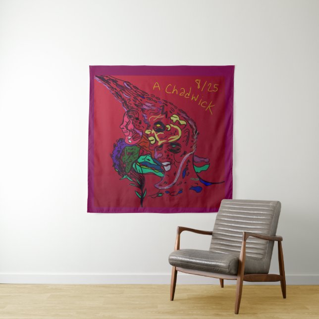 Tapete De Parede Abstract Moon Galaxy Art Tapestry (In Situ)
