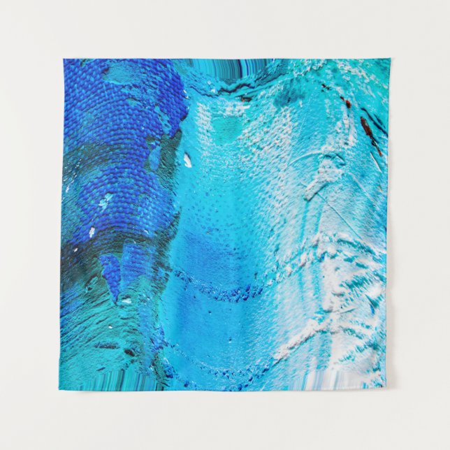 Tapete De Parede Abstract oil paint texture on canvas, background.  (Frente)