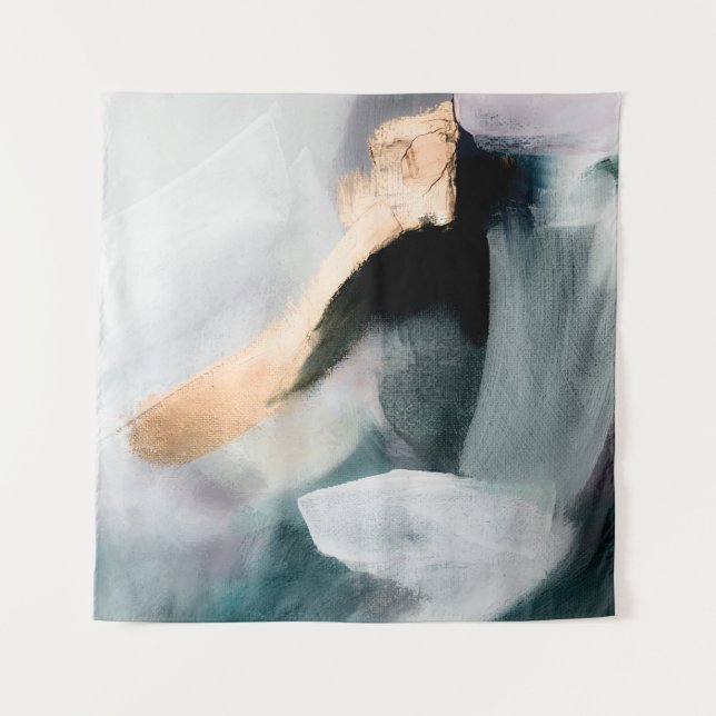 Tapete De Parede Abstract oil texture background. Paint on canvas.  (Frente)