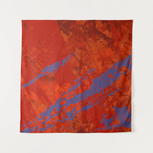 Tapete De Parede Abstract painting. Ink handmade image. Modern arti (Frente)