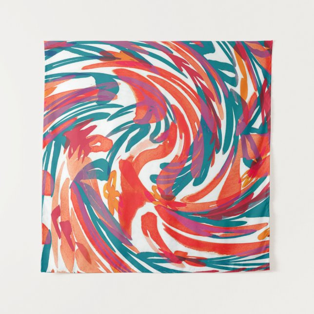 Tapete De Parede Abstract painting texture. Art wallpaper. Simple d (Frente)