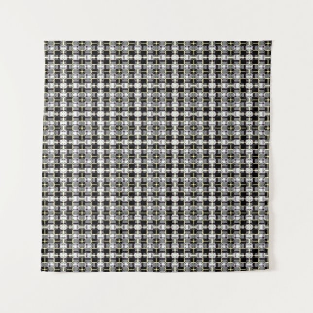 Tapete De Parede abstract texture, colorful checkered pattern, simp (Frente)
